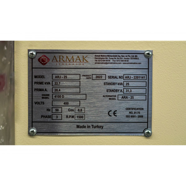 Мініелектростанція ARMAK ARJ 025