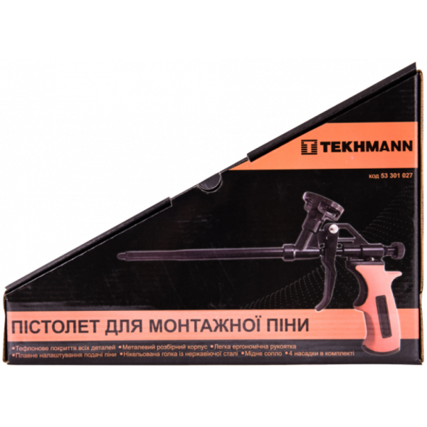 Пістолет для монтажної піни Тефлон Профі 325 мм